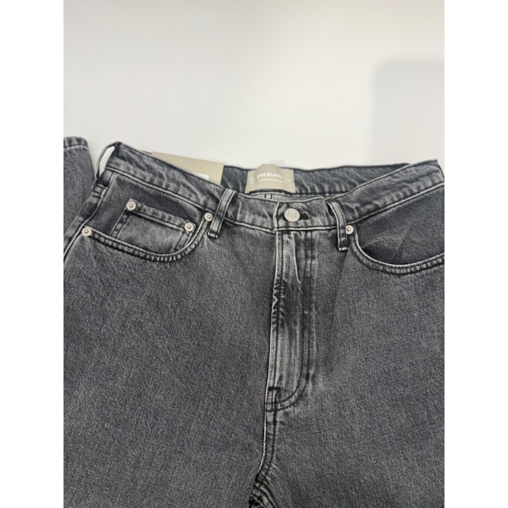 Everlane The Original Cheeky Straight Leg Jeans Grey 29R Organic Cotton Stretch - Picture 2 of 11